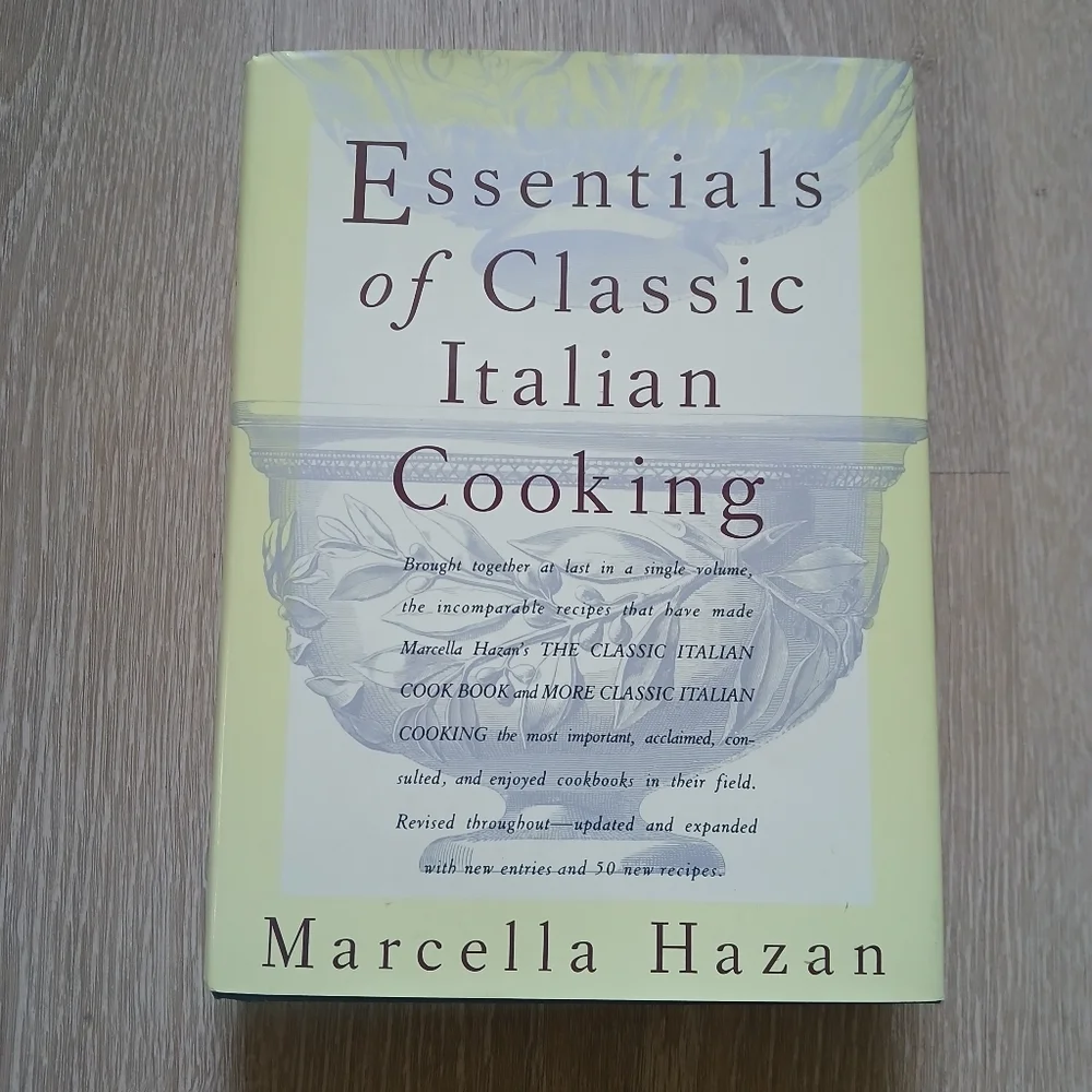 Marcella Hazan: The Essentials of Classic Italian Cooking Cookbook Hardcover
